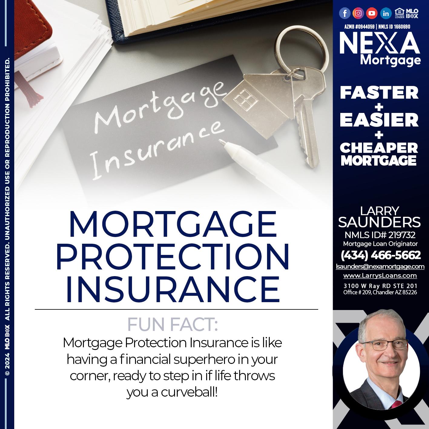 mortgage protection - Larry Saunders -Mortgage Loan Originator