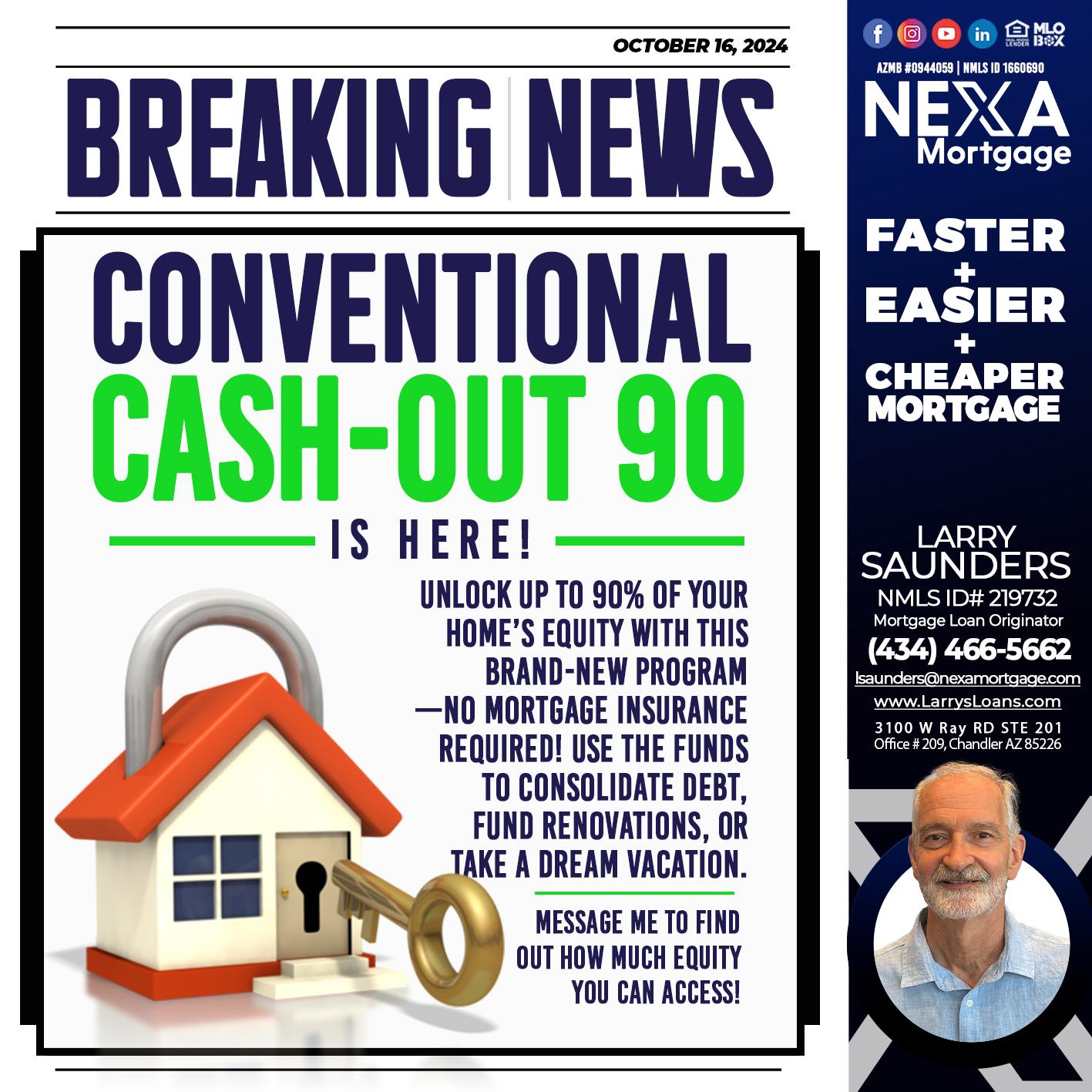 BREAKING NEWS - Larry Saunders -Mortgage Loan Originator