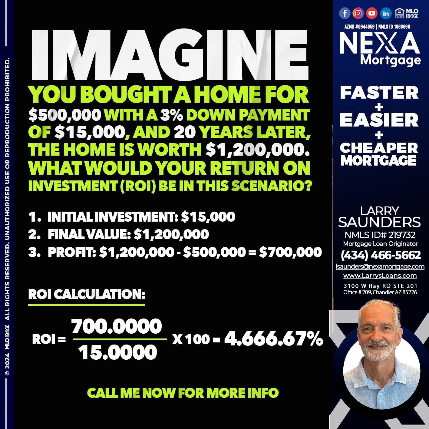 IMAGINE - Larry Saunders -Mortgage Loan Originator