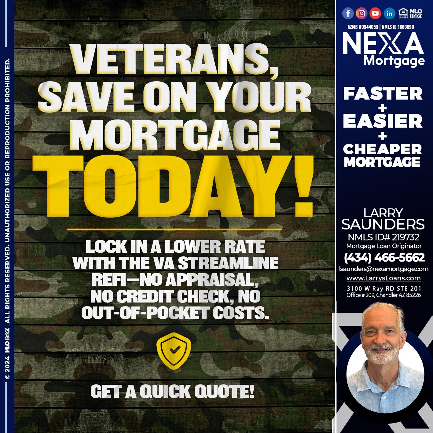 VETERANS DAY - Larry Saunders -Mortgage Loan Originator