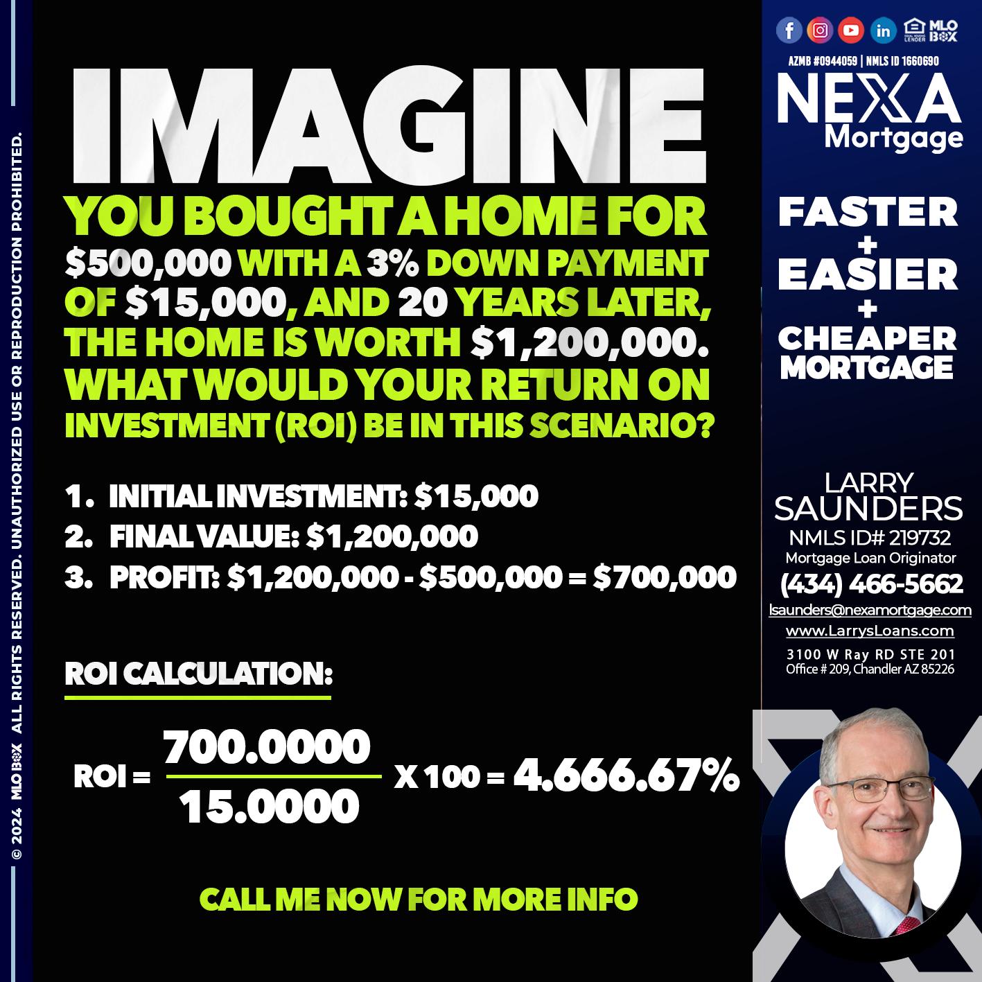 IMAGINE - Larry Saunders -Mortgage Loan Originator