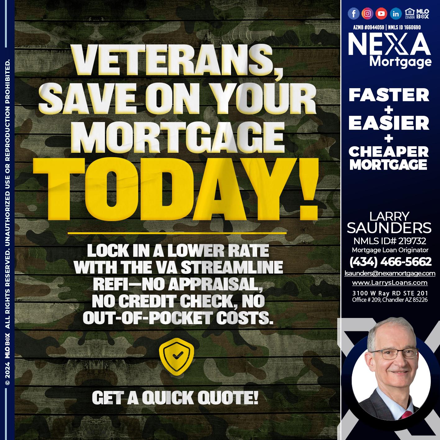 VETERANS DAY - Larry Saunders -Mortgage Loan Originator